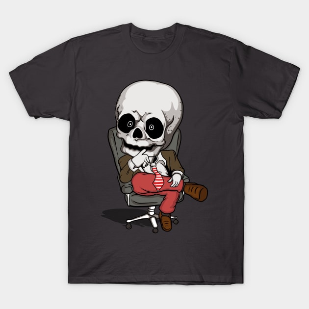 Sitting skull T-Shirt by Budibaliski